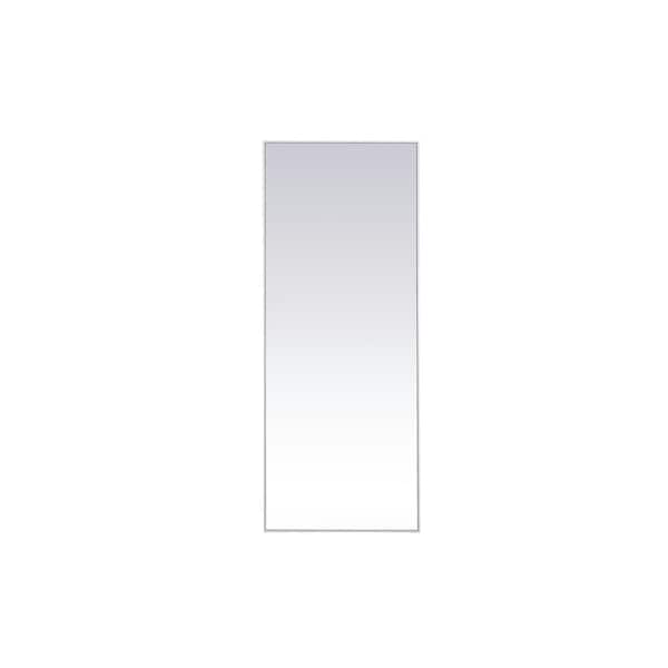 Unbranded Large Rectangle White Modern Mirror (60 in. H x 24 in. W)