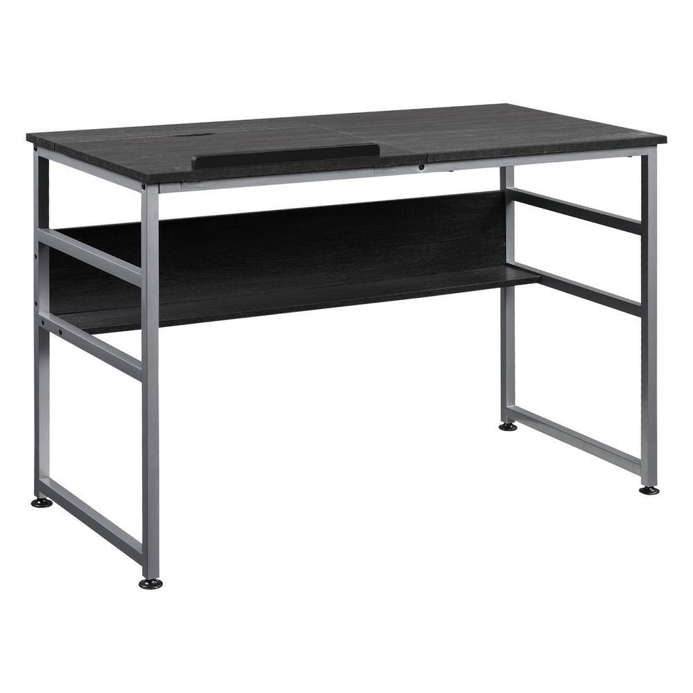 office max glass top desk