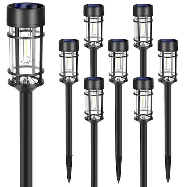 Solar Pathway Lights, LED Solar Lights Outdoor, Garden Lighting Garden Stake 8 Pack
