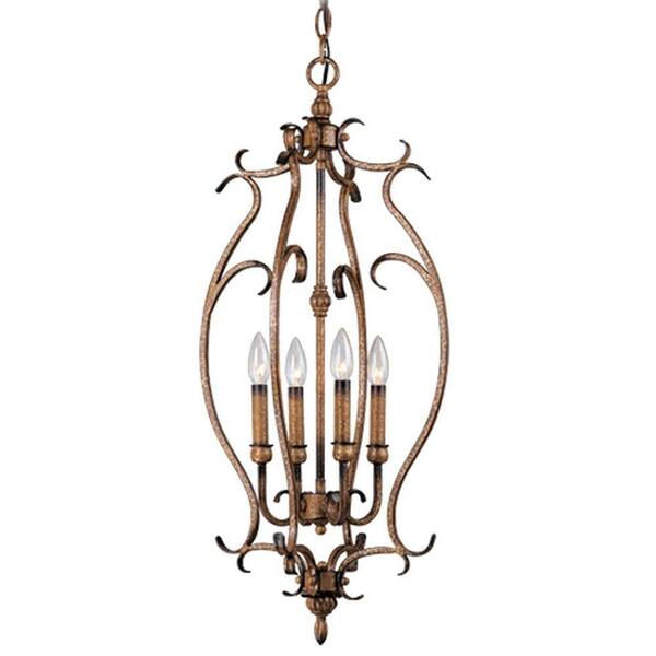Livex Lighting Providence 4-Light Venetian Patina Incandescent Ceiling Pendant