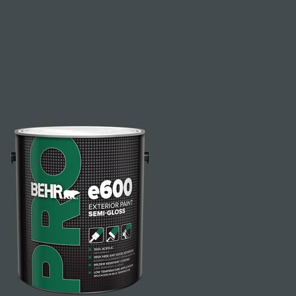 BEHR PRO 1 gal. #730F-7 Black Sable Semi-Gloss Exterior Paint