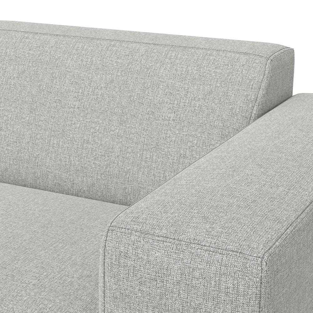 Denver Pale Grey 44-inch Right-Arm Sofa Module in Performance Fabric