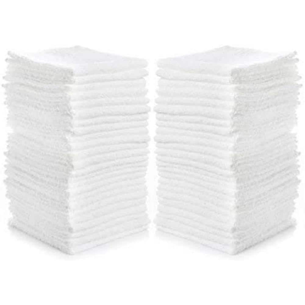 WASH CLOTH..PACKAGE OF 6..GRAY OR WHITE 