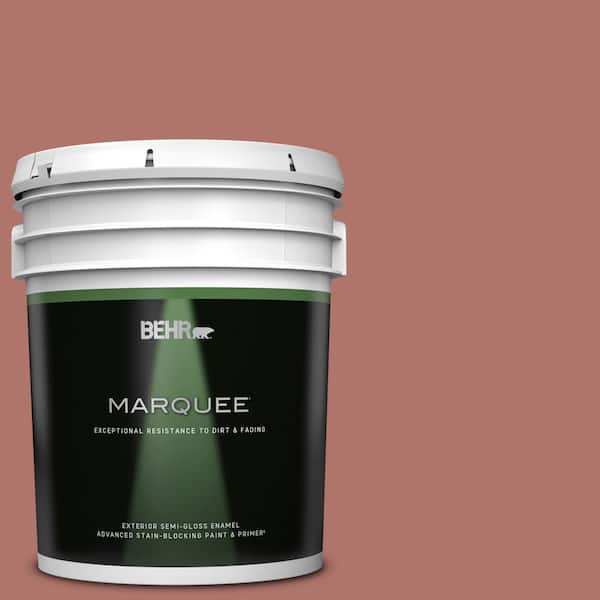 BEHR MARQUEE 5 gal. #PMD-81 Tandoori Spice Semi-Gloss Enamel Exterior Paint & Primer
