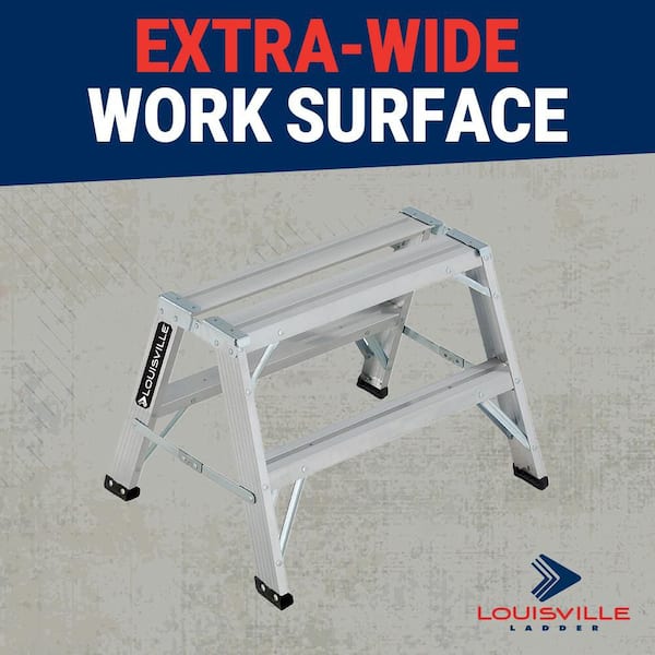 Louisville Ladder 2 ft. Aluminum Sawhorse with 300 lb. Load