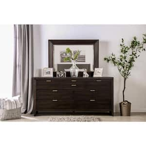 Angleberger 8-Drawer Dark Walnut Dresser (35 in. H x 50 in. W x 20 in. D)