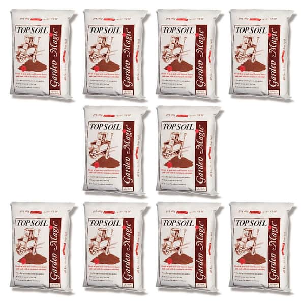 BACCTO 40 lbs. Bag Garden Magic Organic Planting Potting Soil (10-Pack)