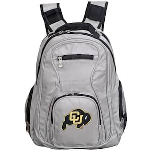 NCAA Colorado Buffaloes 19 in. Gray Laptop Backpack