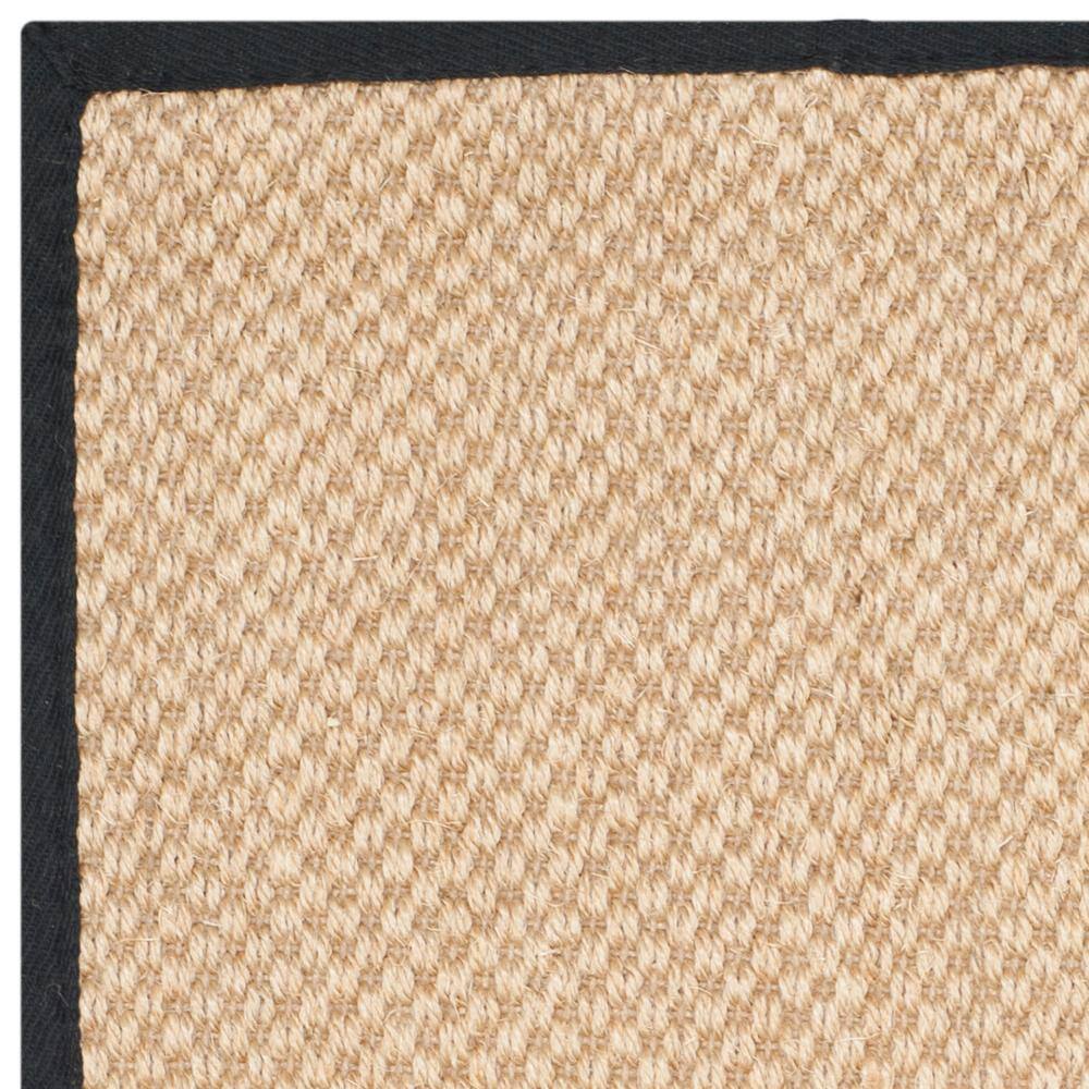Hand-Knotted Maize & Black Seagrass 2'6" x 4' Area Rug