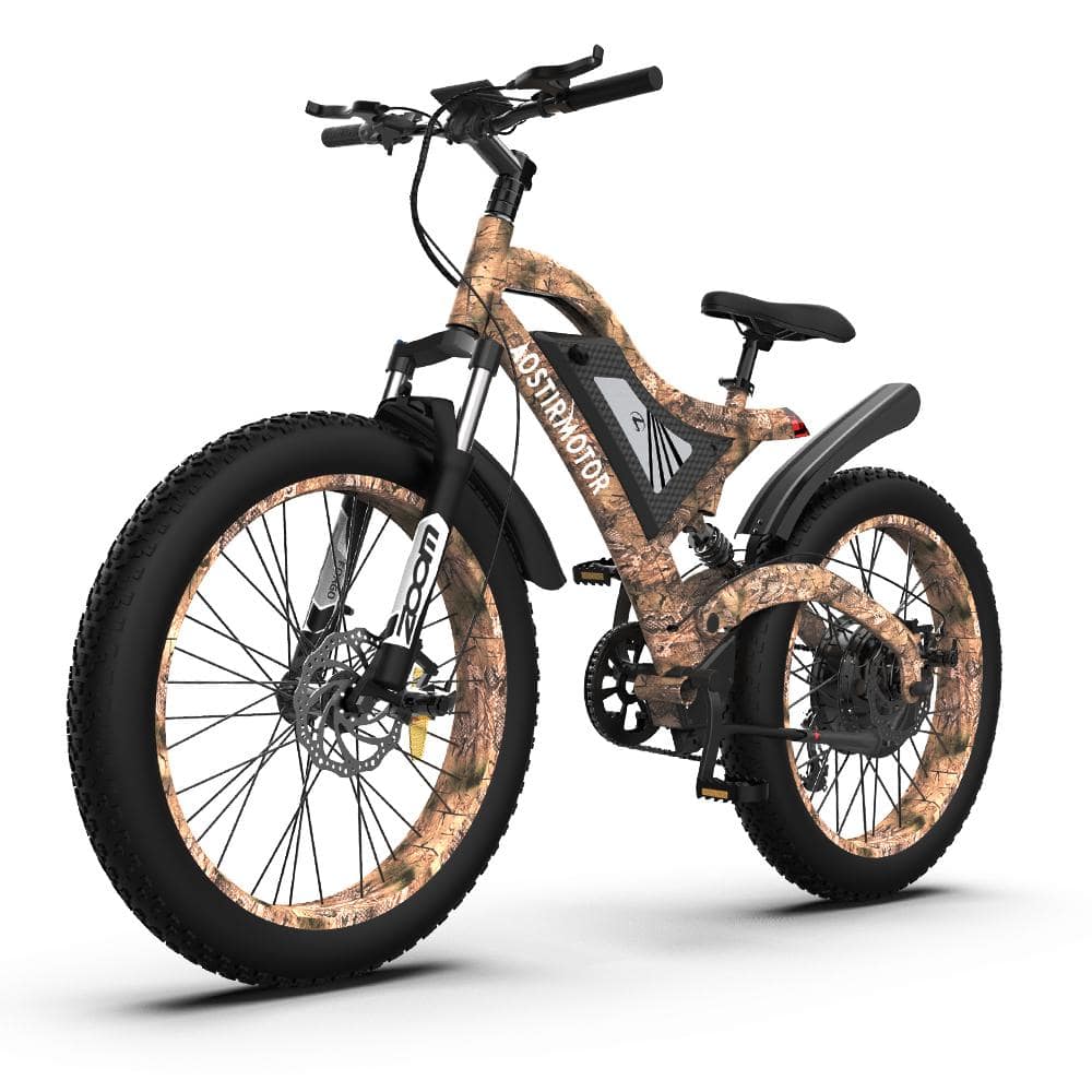 26 in. 1500-Watt Adults Electric Bike Removable Lithium Battery