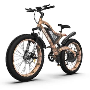 26 in. 1500-Watt Adults Electric Bike Removable Lithium Battery