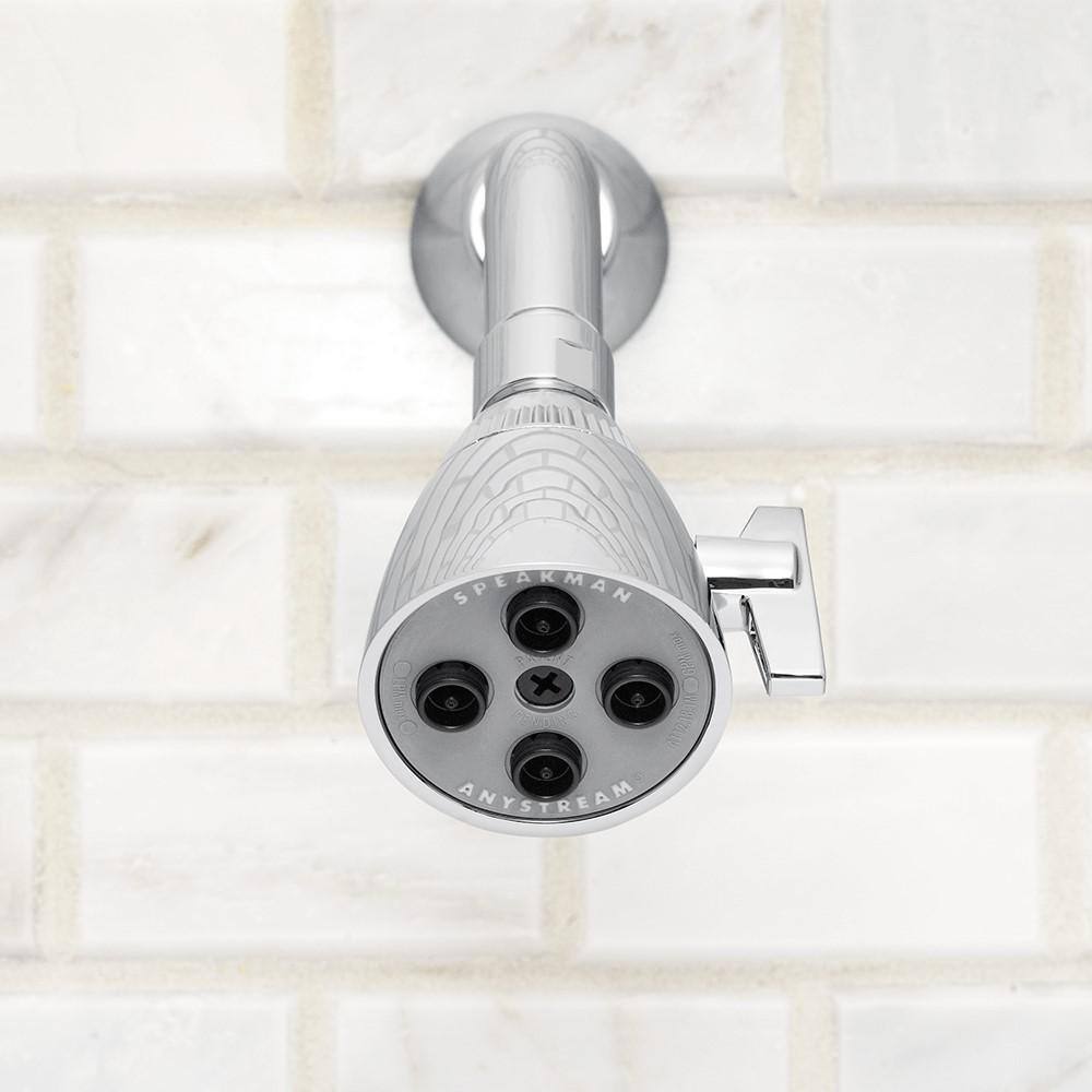 Polished Chrome Multi-Function Wall Mounted Shower Head