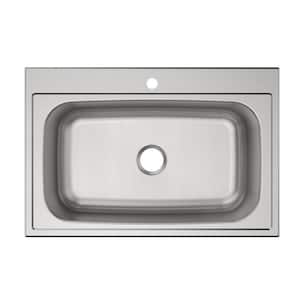 Parkway 33in. Drop-in 1 Bowl 20 Gauge  Stainless Steel Sink Only and No Accessories