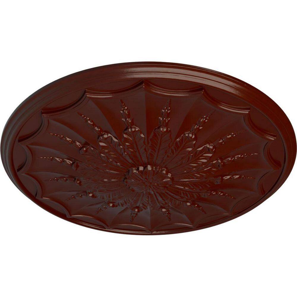 Brushed Mahogany Urethane Ceiling Medallion, 27-1/8"