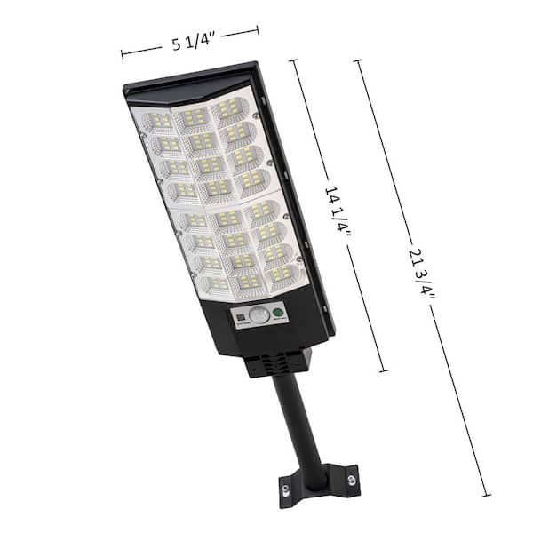 C Cattleya Black 1-Light Motion Sensing Dusk to Dawn Solar