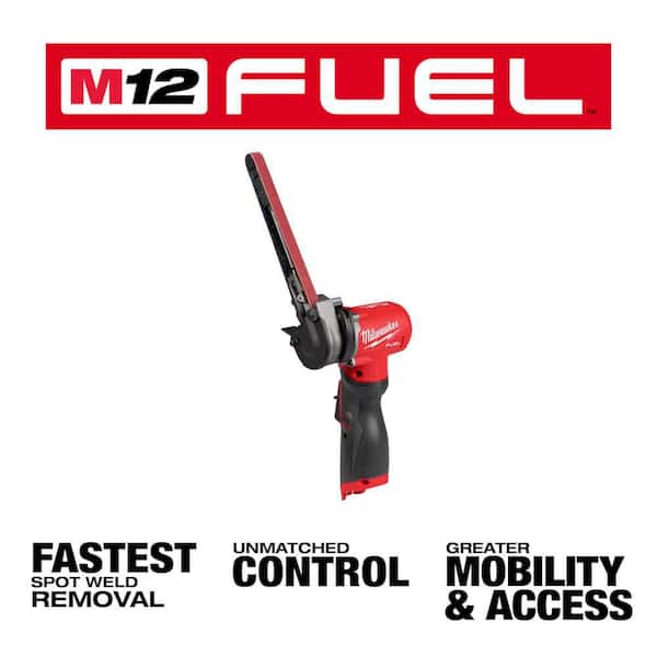 Milwaukee M12 FUEL 12-Volt Lithium-Ion Brushless Cordless 1/2 in. x 18 in. Bandfile with M12 XC 6.0Ah Battery Pack