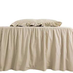 Oma 100% Cotton Ruffle Modern & Contemporary 3 Piece Coverlet / Bedspread Set, Linen, King