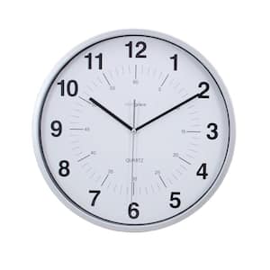 kieragrace KG Synchro Silent Wall Clock - Silver, 12", Set of 6