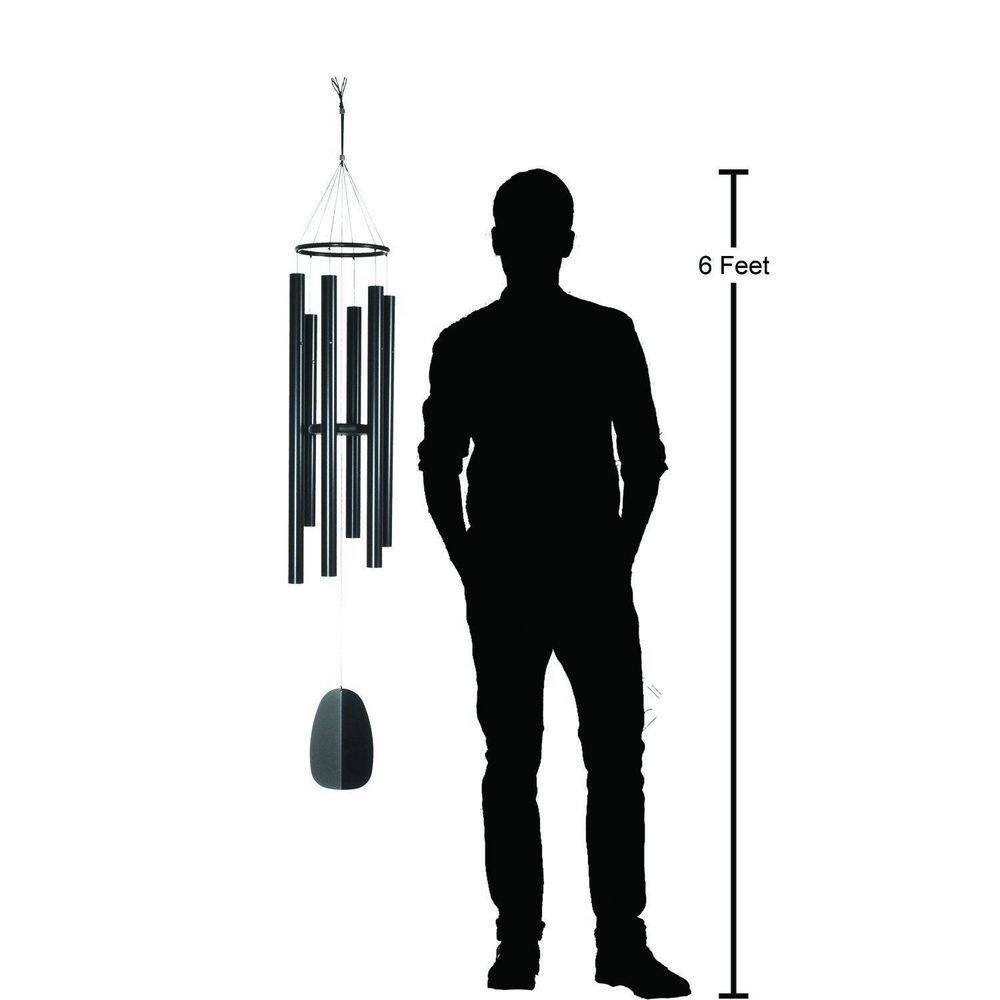 Bells of Paradise Black Aluminum 54" Wind Chime
