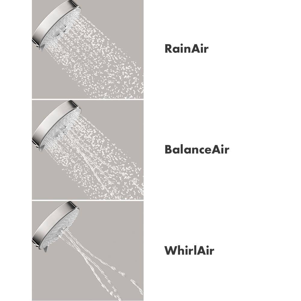 Chrome 4-inch Multi-Function Handheld Shower Head