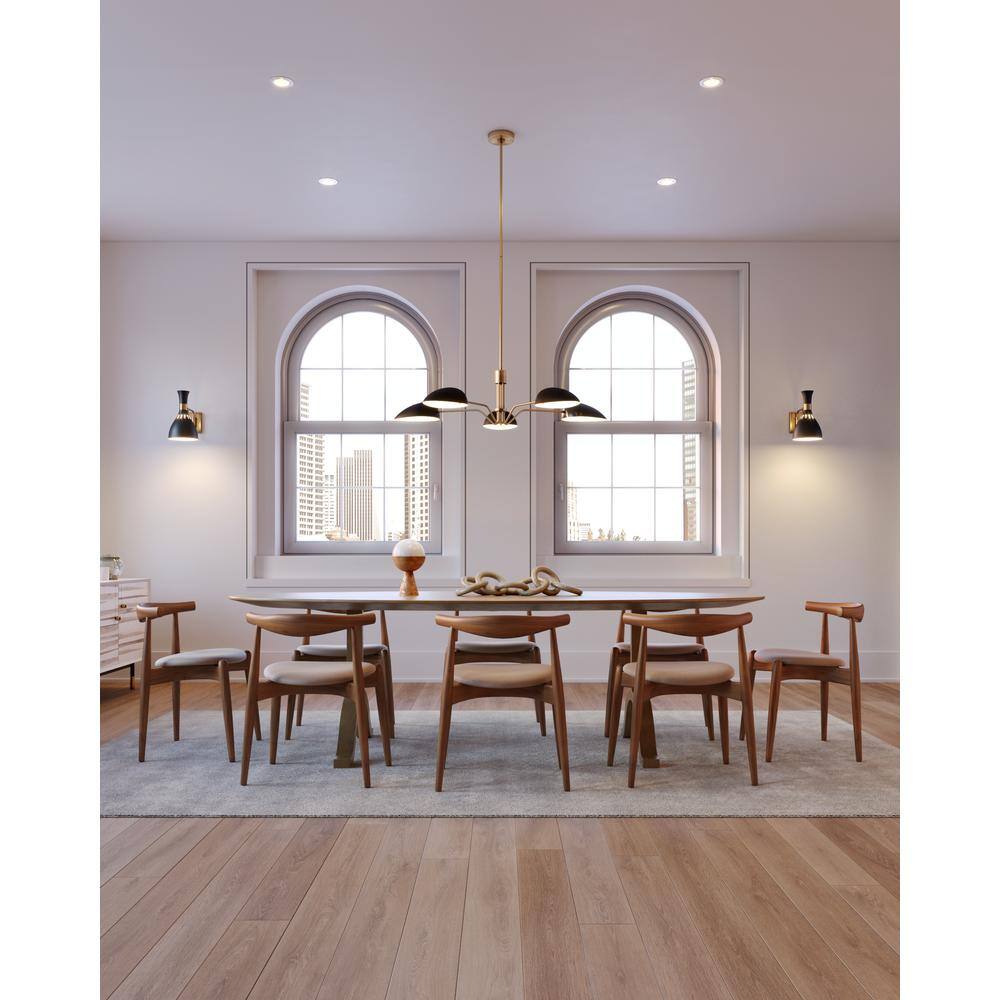 Sleek White Aluminum Traverse LED Downlight for Indoor/Outdoor Use