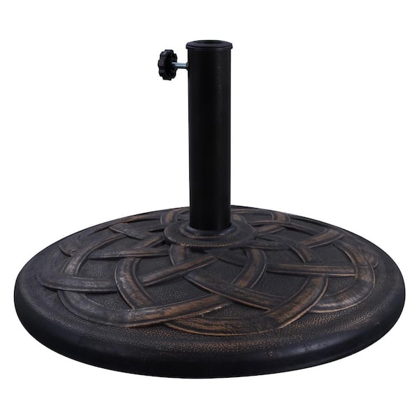 maocao hoom 42 lbs. Round Patio Umbrella Base in Antique Bronze SM-C ...