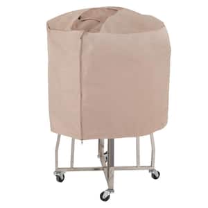 Monterey Water Resistant Outdoor Ceramic Charcoal Grill Cover, 44.5 in. DIA x 25 in. H, Beige