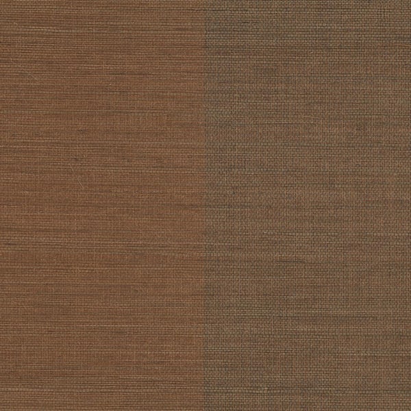 Yi Brown Textured Non-Pasted Grasscloth Paper Wallpaper