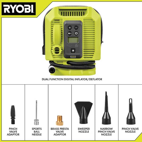ONE+ 18V HIGH PERFORMANCE Kit w/ (2) 4.0 Ah Batteries, 2.0 Ah Battery, Charger, & FREE ONE+ 18V Cordless Inflator