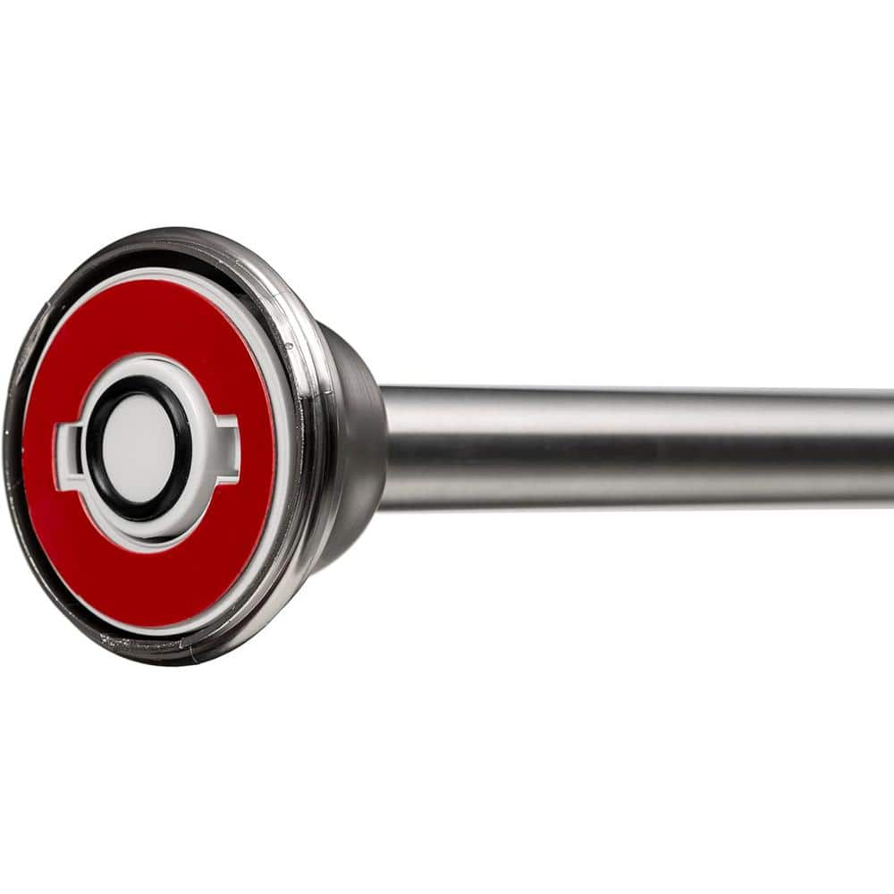 Adjustable Brushed Nickel Tension Shower Curtain Rod 40-72in