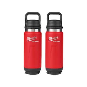 Milwaukee PACKOUT Red 36 oz. Insulated Bottle with Chug Lid (2-Pack)