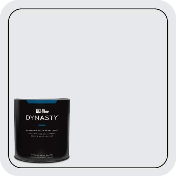 BEHR DYNASTY 1 qt. #PR-W10 Swirling Water Satin Enamel Interior Stain-Blocking Paint and Primer