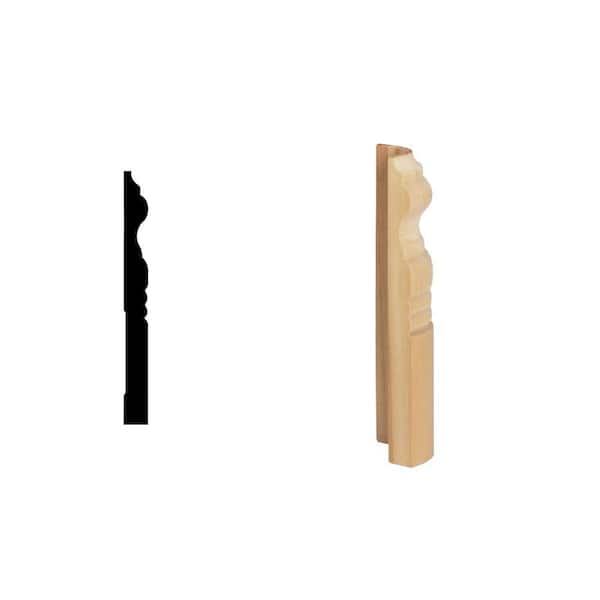 Woodgrain Millwork WM 6688 5/8 in. x 6-1/4 in. x 2-1/4 in. Solid Pine Miterless Base Corner Block