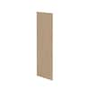 Hampton Bay Sinclair 11.25 in. W x 30 in. H x 0.1875 in. D Kitchen Cabinet Wall Flush End Panel in Shaker Light Oak