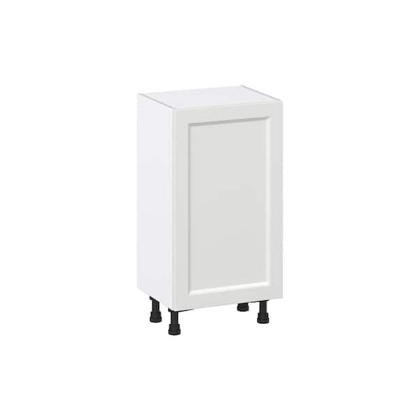 J COLLECTION 15 in. W x 34.5 in. H x 14 in. D Alton Painted White Shaker Assembled Shallow Base Kitchen Cabinet with 6 Drawers