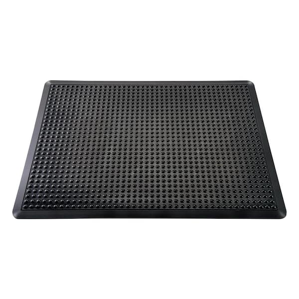 Doortex Black Indoor Anti-Fatigue BubbleMat-36 in. x 60 in.