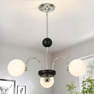 PUDO 27.5 in 6-Light Gold Chandelier Light with Swirled