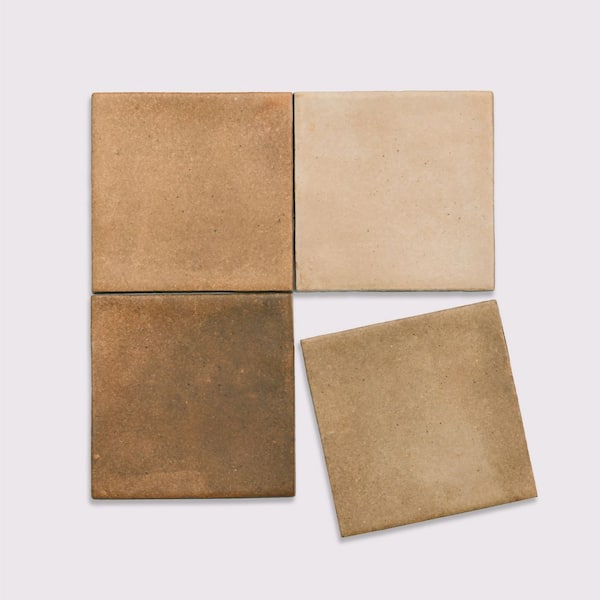Celine 4 in. x 4 in. Matte Cotto Porcelain Floor and Wall Tile (5.38 sq. ft. /Case)