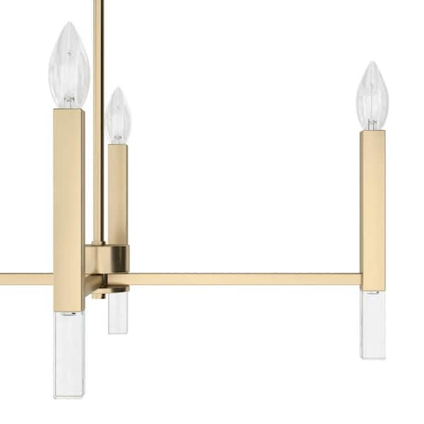 Hunter Sunjai 7-Light Alturas Gold Candlestick Chandelier