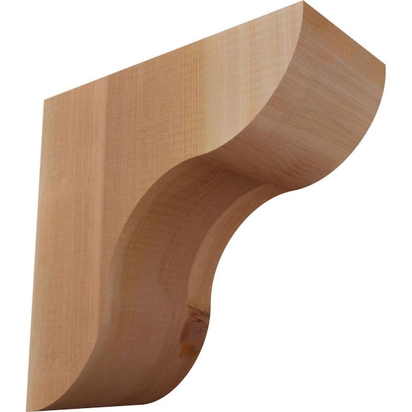 Ekena Millwork 5-1/2 in. x 12 in. x 12 in. Western Red Cedar Carmel Smooth Corbel