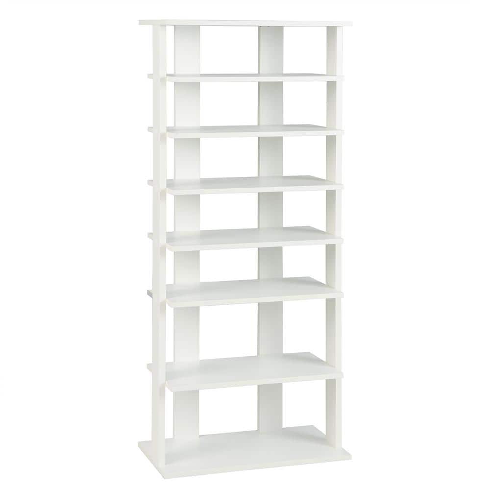 Commercial Clothing Store Shoe Rack, Double-Sided Shoe Storage Shelf for  Basketball Shoes, Easy to Install Sneaker Shoes Display Stand (Color :  White