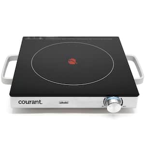 Single Burner 12 in. Infrared Ceramic Glass Hot Plate Cooktop 1500W Stainless Steel