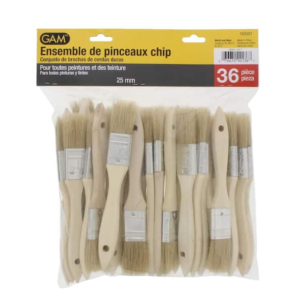 Chip Brushes - Size 1;X Qty: 36