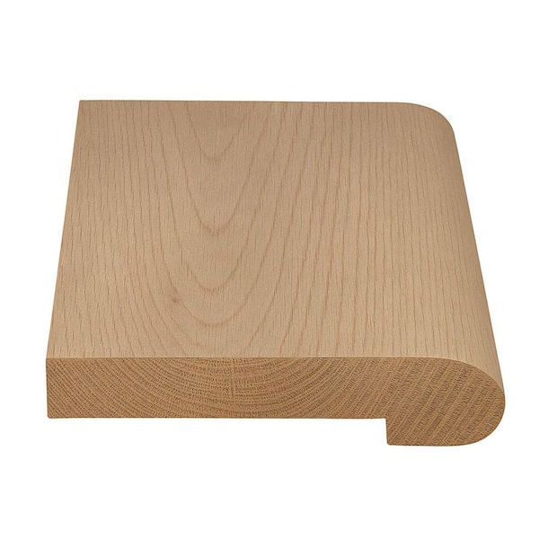 Dormer 9/16 in. Thick x 2-3/8 in. Width x 78 in. Length Flush Stair Nosing European White Oak Hardwood Trim
