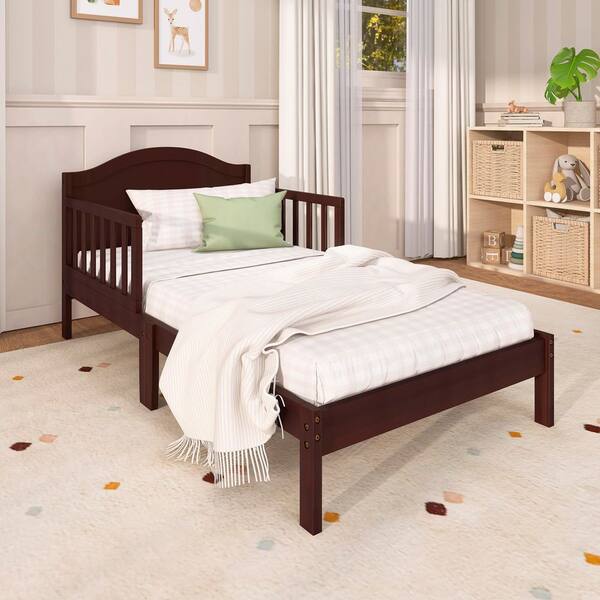 Dream On Me Sydney Toddler Bed In Espresso - Greenguard Gold Certified Low Profile Design