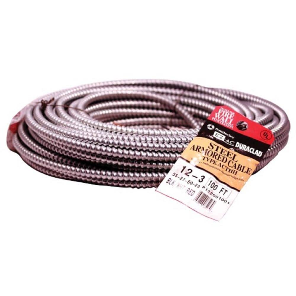 100 ft. 12/3 600-Volt Duraclad type BX/AC SA Light-Weight Steel Armored Cable Coil price history on PriceWatchPro