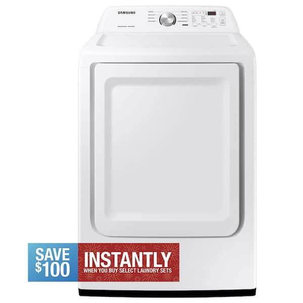 7.2 cu. ft. Vented Electric Dryer with Sensor Dry in White