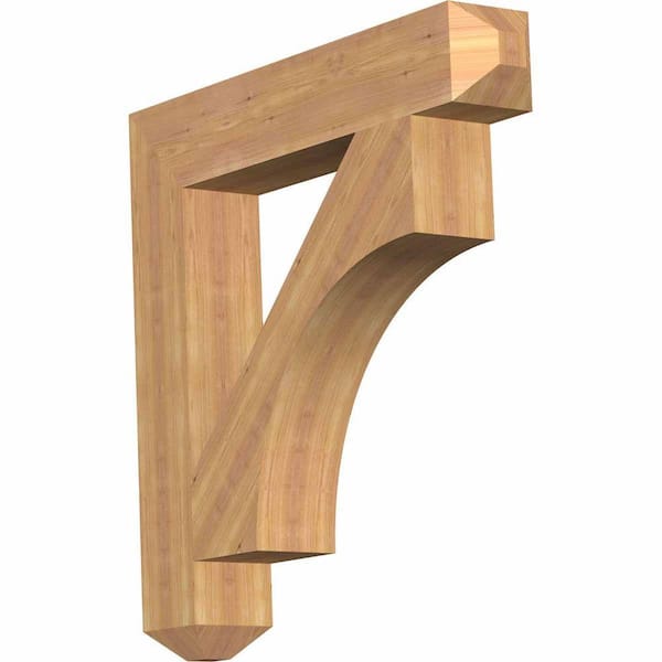 Ekena Millwork 5-1/2 in. x 34 in. x 34 in. Western Red Cedar Westlake Craftsman Smooth Bracket