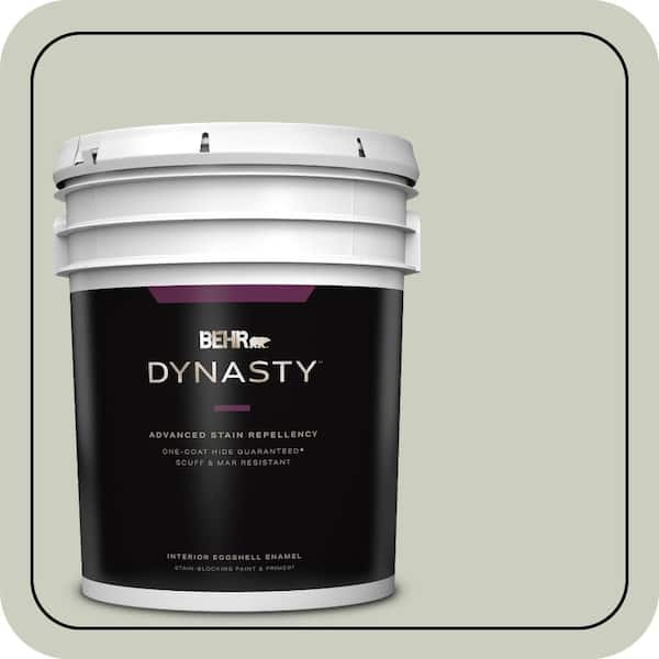 BEHR DYNASTY 5 gal. #PPU10-11 Sliced Cucumber Eggshell Enamel Interior Stain-Blocking Paint & Primer