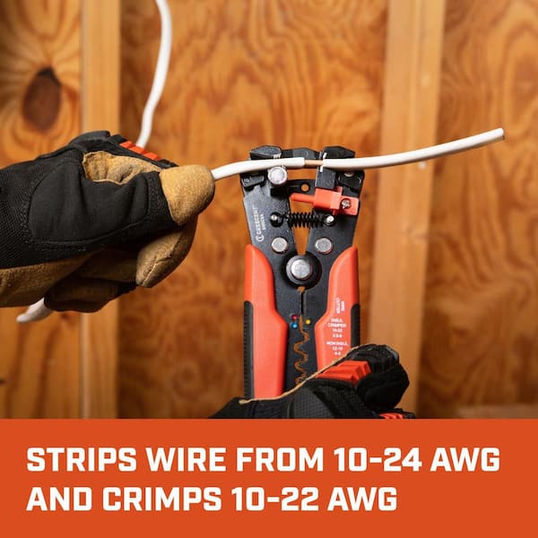 Crescent 8 in. Self-Adjusting Wire Stripper and Cutter 8WSCSA